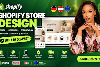 design german shopify store, swiss shopify website with eu vat and suppliers