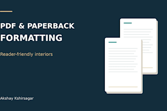 format your nonfiction book for PDF and KDP paperback