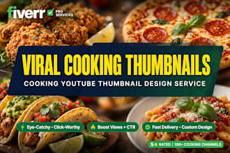 design viral youtube cooking thumbnail
