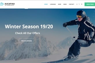 design squarespace ski rental website snowboard winter gear rental shop website