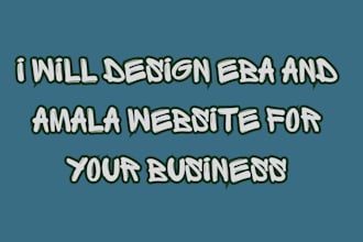 design eba and ewedu, amala website for your business