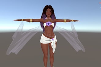 make anime vrchat avatar, 3d vrchat model, vrc avatar, vr character