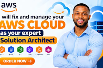 fix manage and optimize your AWS cloud as an expert solutions architect servers