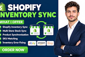 setup shopify inventory sync multi store stock automation product sync