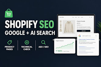 optimize shopify SEO, aeo and GEO for google and ai search