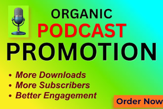 do organic podcast promotion in usa and uk