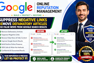 do online reputation management, ORM, services to suppress negative links