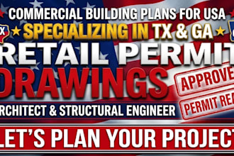 do retail building permit drawing as texas ga architect and structural engineer
