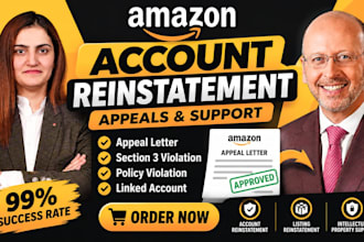 craft amazon suspension appeals, section 3 and listing reinstatement plans