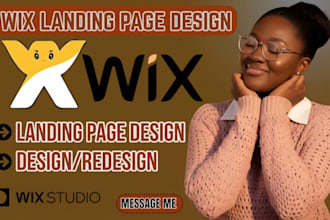 do wix website redesign, wix website design, wix landing page and wix blog