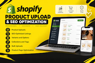 do shopify product listing shopify product upload and product seo