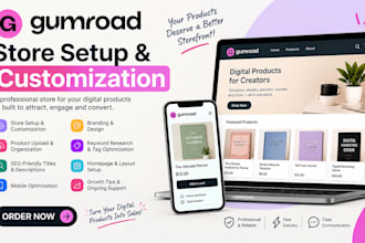 setup gumroad store gumroad digital product listing gumroad book promotion seo