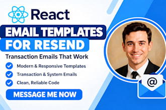 do code react email templates for resend transaction emails