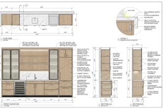 create fabrication ready millwork shop drawings and cutlists