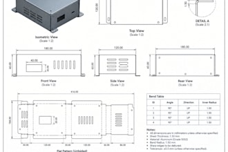 design sheet metal parts for fabrication and manufacturing