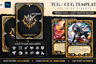 design custom tcg card templates and frames