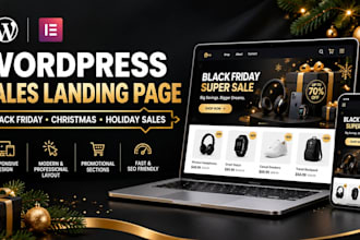 design high converting wordpress elementor landing page