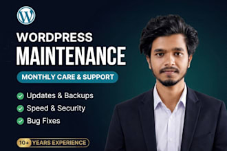 do monthly website maintenace and support
