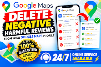 remove,delete negative content from your google map business profile