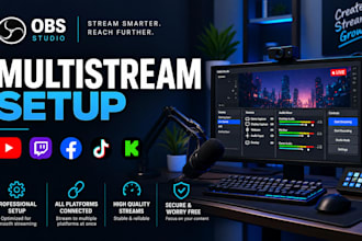 setup obs studio for multi streaming and vertical tiktok livestream