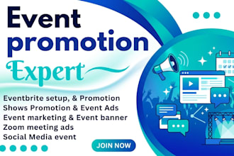 do event promotion, ticket sales, webinar, concert, show eventbrite marketing