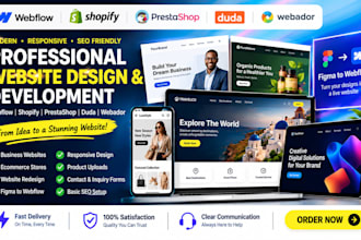 develop webflow website design prestashop duda shopify website figma to webflow