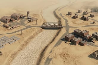 create 3d underground bunker and survival shelter environments for games