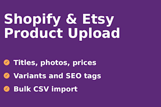 bulk upload products to shopify or etsy