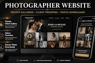 do photographer website client proofing gallery photo selection download portal