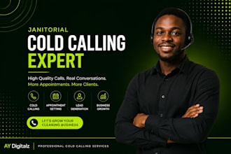janitorial cold calling, appointment setting, lead generation