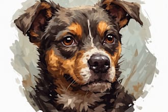 paint stunning pet portrait
