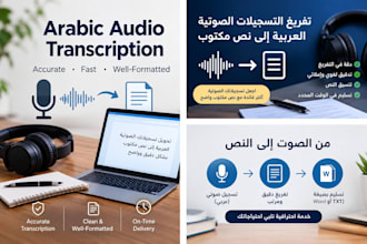 transcribe arabic audio into accurate text