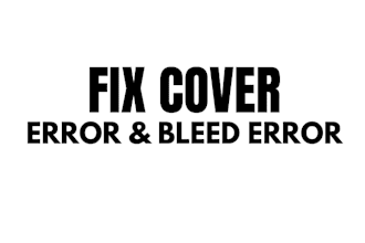 fix book cover bleed errors and KDP trim size rejected files