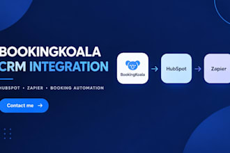 integrate bookingkoala with hubspot and other crms for booking automation