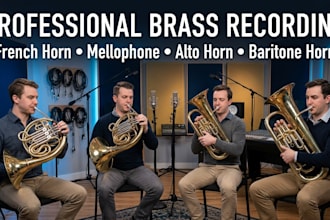 record french horn, mellophone, alto horn, baritone horn for your christmas song
