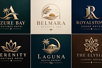 design a professional, boutique hotel, resort, hospitality  luxury hotel logo