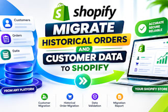 migrate shopify historical orders and customer data
