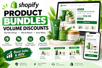 set up shopify product bundles and volume discounts