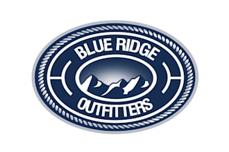 design monogram blue ridge outfitters brand logo
