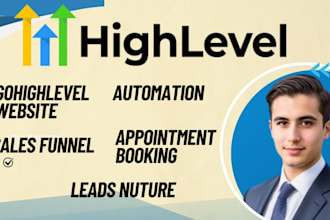 setup gohighlevel email SMS nurture campaigns and lead follow up for consultans