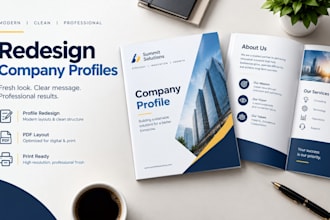 redesign company profiles redesign print ready brochures redesign pdf layout