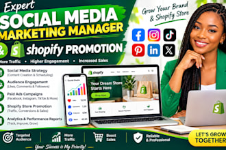 do shopify marketing, social media marketing, SEO to boost shopify sales