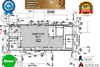 design your 2d site plan and landscape plan