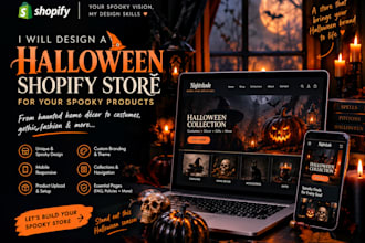 build a spooky shopify store for halloween products and seasonal shoppers