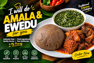 prepare delicious amala and ewedu for your food needs