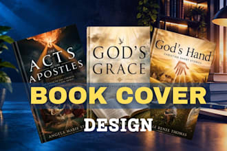 design christian book cover, ebook cover for amazon kdp