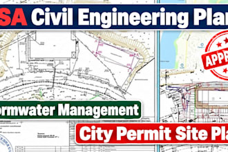 usa civil engineering plan stormwater management swppp drainage hydrology report