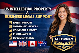 be your US IP business lawyer for patents, trademarks, copyrights legal support