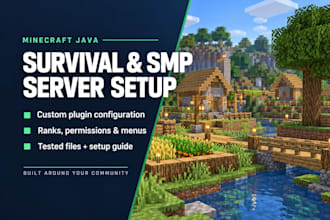 set up a custom minecraft survival or smp server