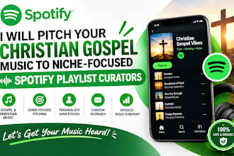 pitch your gospel music to spotify playlist curators